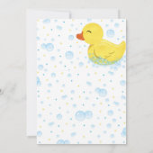 Gummi Duckie Birthday Einladung, Gummi Ducky Einladung (Rückseite)