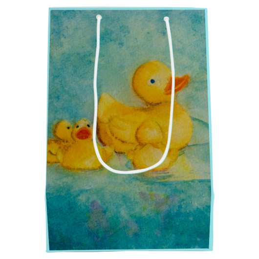Gummi Duckie Geschenktasche Mittlere Geschenktüte (Rückseite)