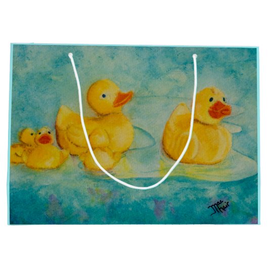 Gummi Duckie große Geschenktasche Große Geschenktüte (Rückseite)