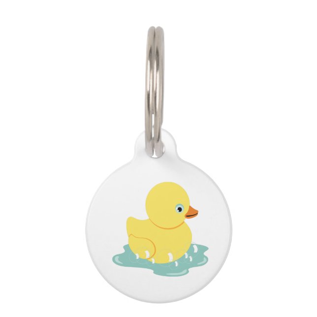Gummi Duckie Haustiermarke (Vorderseite)