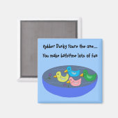 Gummi Duckies Bath Time Magnet (Vorderseite/Rückseite)