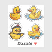 Gummi Duckies Stiickers Aufkleber (Blatt)