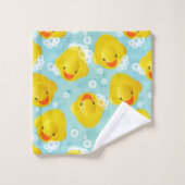 Gummi Ducks Bath Pattern Badhandtuch Set (Waschlappen)