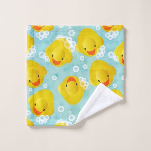 Gummi Ducks Bath Pattern Badhandtuch Set (Waschlappen)
