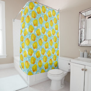 Gummi Ducks Bath Pattern Duschvorhang