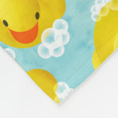 Gummi Ducks Bath Pattern Fleecedecke (Ecke)