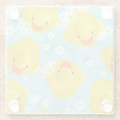 Gummi Ducks Bath Pattern Glasuntersetzer (Rückseite)