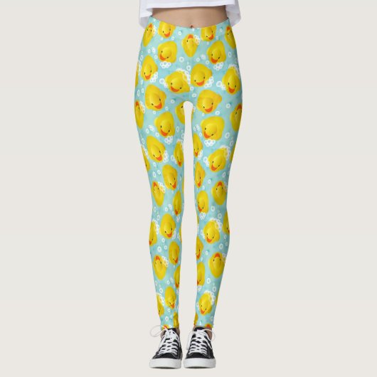 Gummi Ducks Bath Pattern Leggings (Vorderseite)