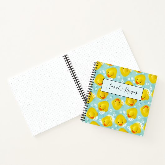 Gummi Ducks Bath Pattern Notizblock (Innenseite)
