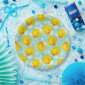 Gummi Ducks Bath Pattern Pappteller (Party)