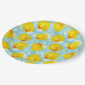 Gummi Ducks Bath Pattern Pappteller (Schrägansicht)