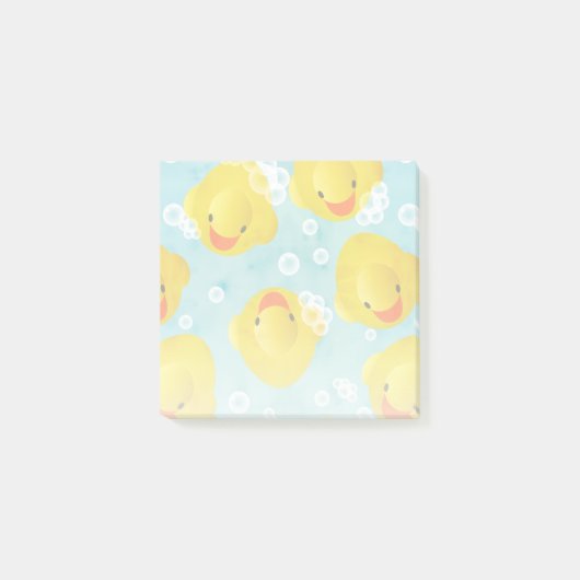 Gummi Ducks Bath Pattern Post-it Klebezettel (Vorderseite)