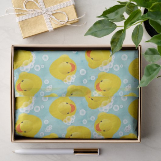 Gummi Ducks Bath Pattern Seidenpapier (Geschenk)