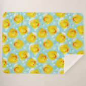 Gummi Ducks Bath Pattern Sherpadecke (Vorderseite (Horizontal))