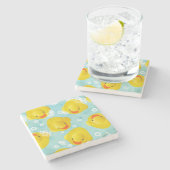 Gummi Ducks Bath Pattern Steinuntersetzer (Seitenansicht)