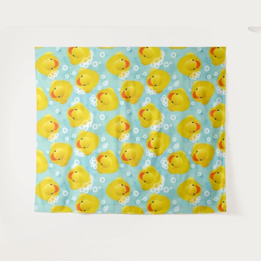 Gummi Ducks Bath Pattern Wandteppich (Vorderseite (Horizontal))