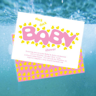 Gummi Ducks Duck Duck Baby Shower Einladung