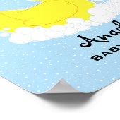 Gummi Ducky Baby Dusche Begrüßungszeichen Poster (Ecke)