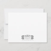 Gummi Ducky Baby Dusche Einladung (Rückseite)