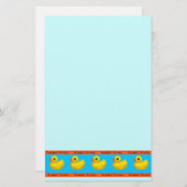 Gummi Ducky Band Stationary Sheets Briefpapier (Vorne/Hinten)