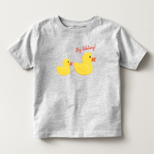 Gummi Ducky Big Sibling Baby Bodysuit Kleinkind T-shirt (Vorderseite)