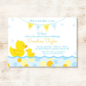 Gummi Ducky Blue & Yellow Baby Dusche Einladung