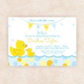 Gummi Ducky Blue & Yellow Baby Dusche Einladung