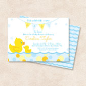 Gummi Ducky Blue & Yellow Baby Dusche Einladung