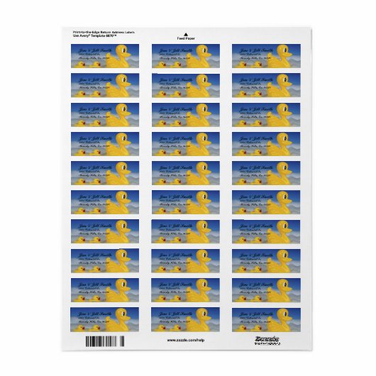 Gummi Ducky Familie in Bath Set (Vorne)