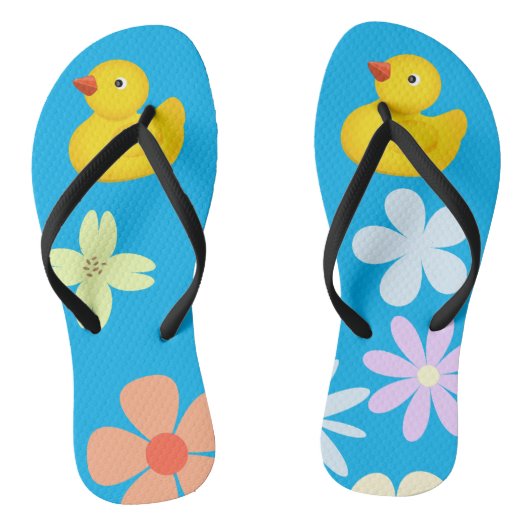 Gummi Ducky Flip Flops Badesandalen (Fußbett)