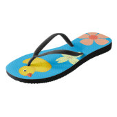 Gummi Ducky Flip Flops Badesandalen (Schrägansicht)