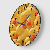 Gummi Ducky Kid's Bathroom Wall Clock Große Wanduhr (Winkel)