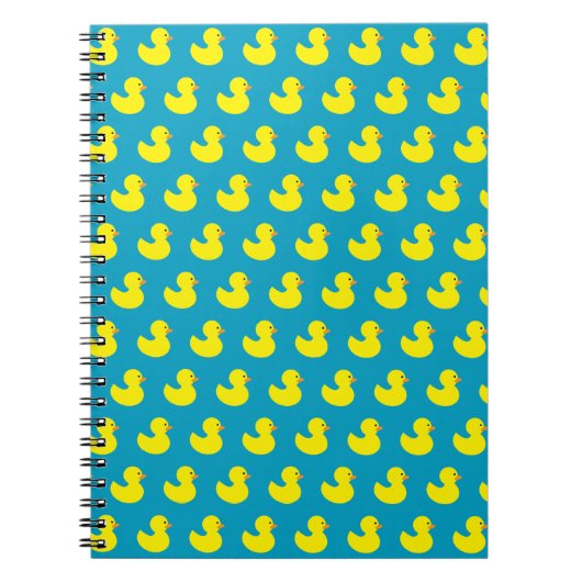 Gummi Ducky Muster Spiral Notebook Notizblock (Vorderseite)