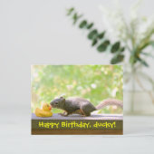 Gummi Ducky und Eichhörnchen Küssen Postkarte (Stehend Vorderseite)