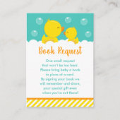 Gummi Ducky Yellow und Green Book Request Begleitkarte (Vorderseite)