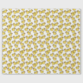 Gummi-Ente-Badespielzeug Geschenkpapier (Flach)