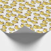 Gummi-Ente-Badespielzeug Geschenkpapier (Ecke)