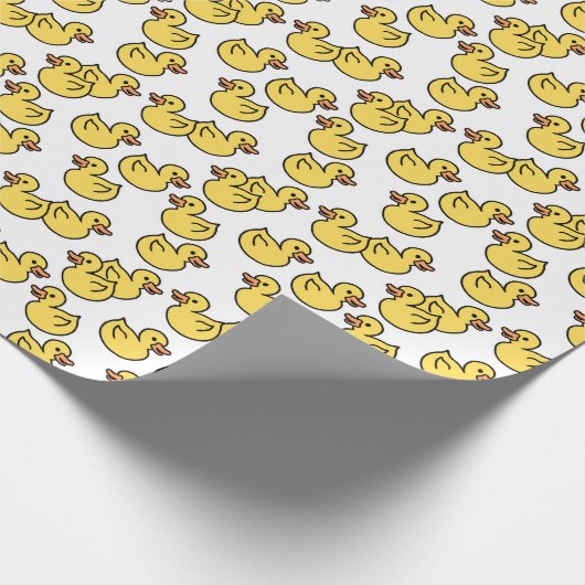 Gummi-Ente-Badespielzeug Geschenkpapier (Ecke)