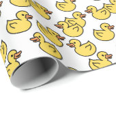 Gummi-Ente-Badespielzeug Geschenkpapier (Rolleneckpunkt)