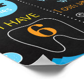 Gummi Ente Bubbles Erste Geburtstagskalkappe Poster (Ecke)