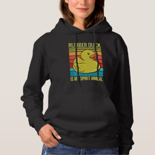 Gummi Ente ist mein Geist Tier I Duck lange Hoodie