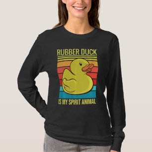Gummi Ente ist mein Geist Tier I Duck lange T-Shirt