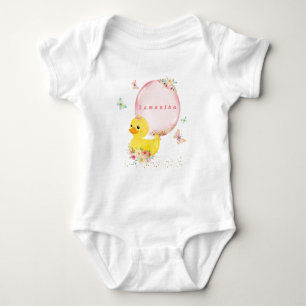 GUMMI-ENTE Mädchen Erstes Geburtstags-T-Shirt Baby Strampler