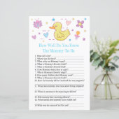 Gummi Ente Wie gut kennen Sie Babydusche? (Stehend Vorderseite)