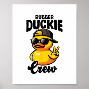 Gummi-Enten-Crew Coole Entenküken Gelbe Gummi-Ente Poster