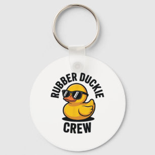 Gummi-Enten-Crew-Kreuzfahrt-Trupp-Sommerferien-Kre Schlüsselanhänger