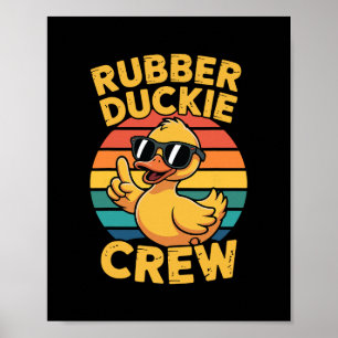 Gummi-Enten-Crew Liebt Ente Süße Ente Retro Vinta Poster