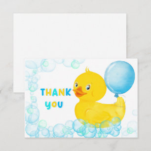Gummi-Enten-Junge Erster Geburtstag Danke