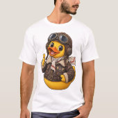 Gummi-Enten-Pilot Vintage Edition T-Shirt (Vorderseite)