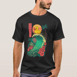 Gummi-Enten-Surfing Japanisch T-Shirt